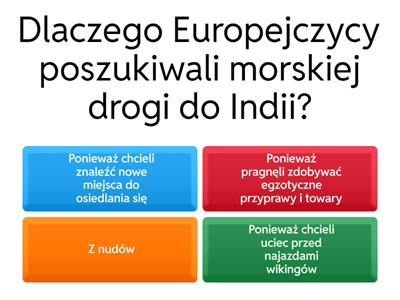 Wielkie odkrycia geograficzne 6 klasa