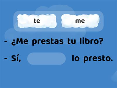 Complemento directo e indirecto 