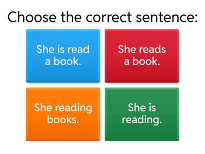 Present Simple vs Present Continuous Quiz