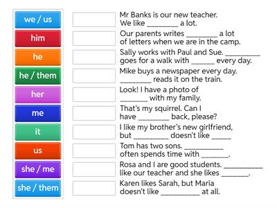 og Subject & Object Pronouns