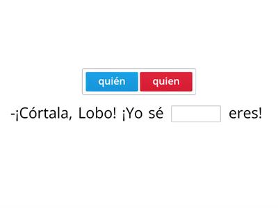 Actividad - Acentuación de pronombres interrogativos y exclamativos