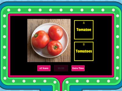 Singular and plural nouns