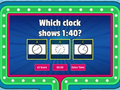 Telling Time to the Nearest 5 Minutes