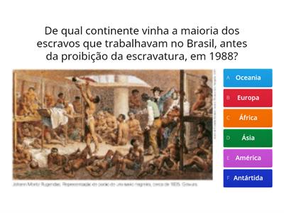 Quiz Escravidão