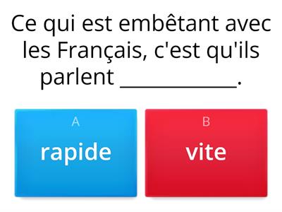 VITE OU RAPIDE  ??? - FLE - Petit Gâteau Chic - Ressource gratuite 