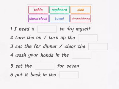 Match the nouns to verbs and adjectives that they go with. Outcomes elementary (p.31)
