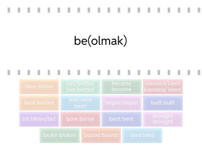 IRREGULAR VERBS HAZIRLIK -C