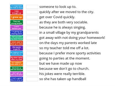 Phrasal Verb practice L5 U1 practice