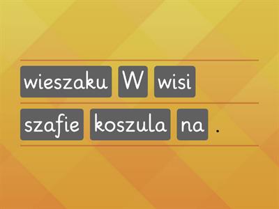 Głoska [sz] w zdaniach.