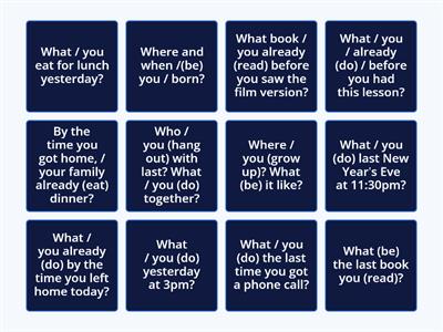 past tenses contrast 