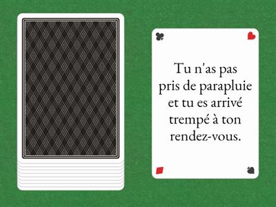 situations passées, pour que les élèves expriment des regrets 