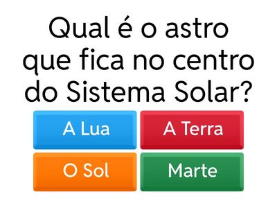 O SISTEMA SOLAR