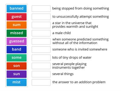 Fundations Level 3 Unit 2 Vocabulary