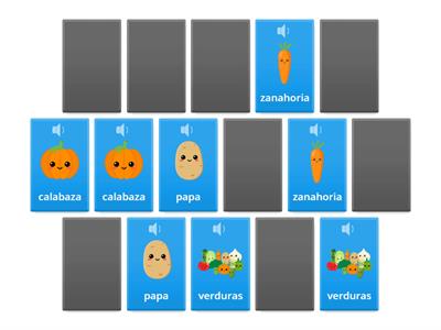 Las verduras (vegetales) vocabulario pre-A2 PARTE 2