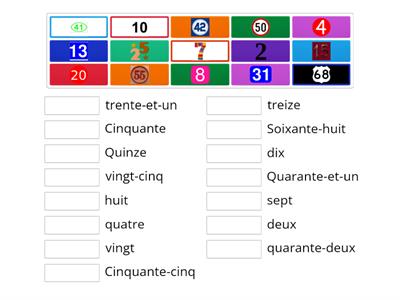  Les nombres en francais