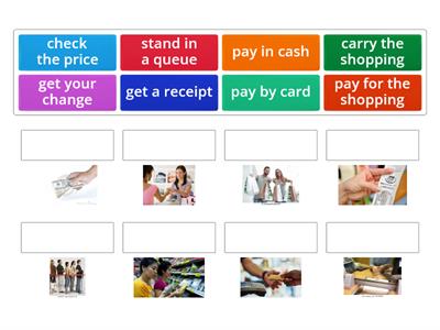 Go Getter 3 4CC U2.1 Shopping phrases vocabulary match