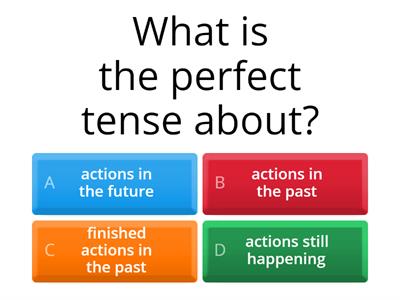 Haythorne French quiz perfect tense revision