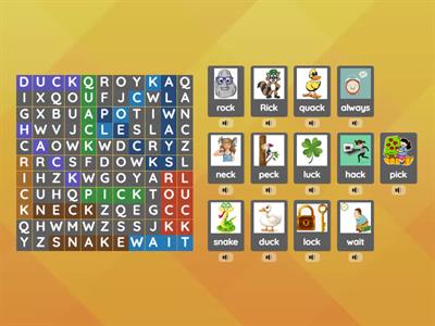 CH 4th Grade -ck Spelling