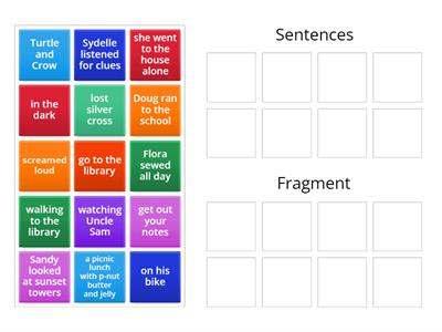 sentence or fragment?