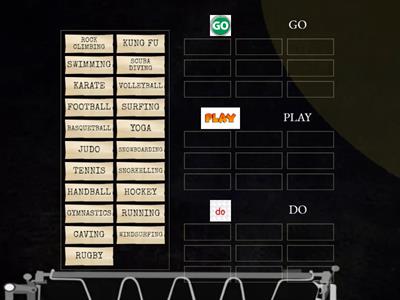 Collocations GO-PLAY-DO