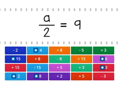 Solve One-Step Equations