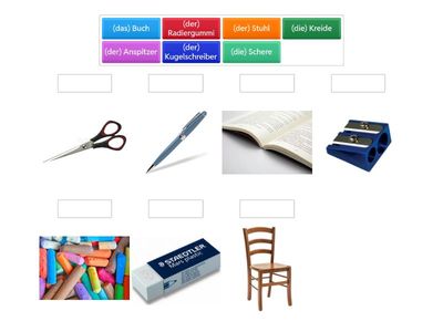 Gli oggetti della classe - tedesco