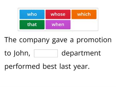 Relative clauses 