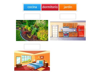 Where is the bed? (¿Dónde está la cama?)