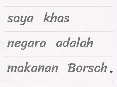 MENYUSUN KALIMAT (BIPA 2)