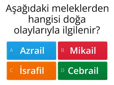 7.Sınıf Din Kültürü 1-2-3-4.Ünite Yazılıya Hazırlık Soruları