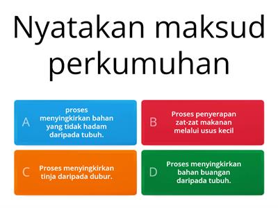 Kuiz Online Perkumuhan Dan Penyahtinjaan Sains Tahun 4 SK Bayan Lepas