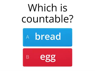 Countable/Uncountable