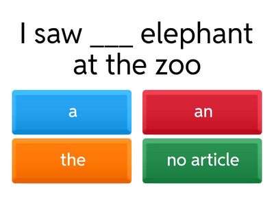 Articles and determiners 