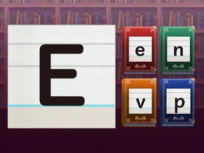 アルファベット 大文字小文字　クイズ