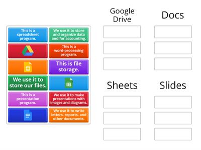 Google Applications Sorting 