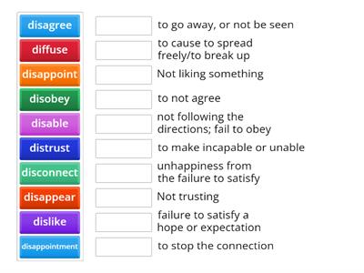 Prefix Dis & Dif review