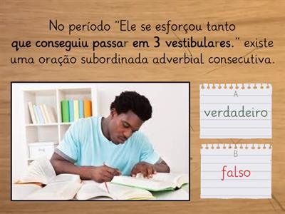 Trabalho - 9º ano - ORAÇÕES SUBORDINADAS ADVERBIAIS