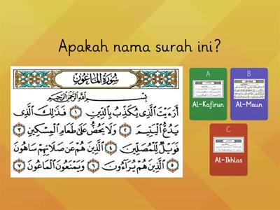 KEFAHAMAN SURAH AL-MAUN