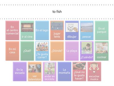 Pasatiempos en español. 