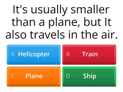 Means of transportation 