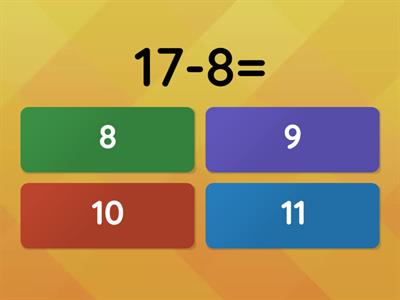 СЧЁТ в пределах 20 (вычитание)