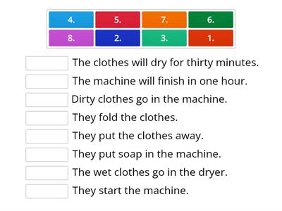 Doing Laundry story order