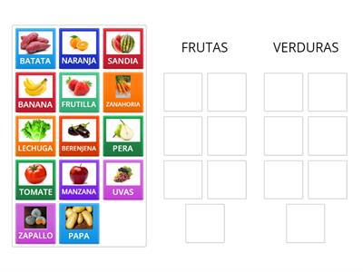 FRUTAS Y VERDURAS