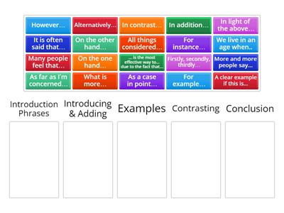 Language for Writing Essays