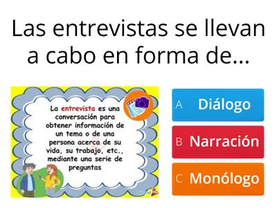 Repaso 4to  ° ESPAÑOL segundo trimestre 