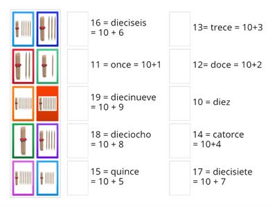  ABN  1º Familia del 10 palillos ABN