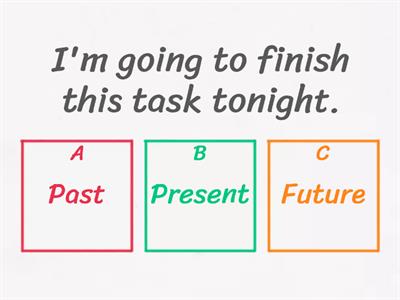  Past, present and future tenses Quiz