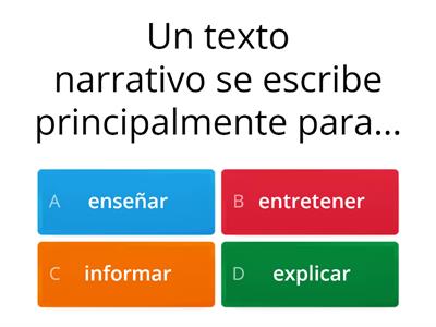 Características del texto narrativo