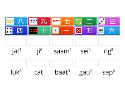 數字 1-10 (Cantonese)