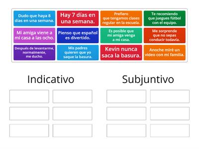 Subjuntivo o Indicativo